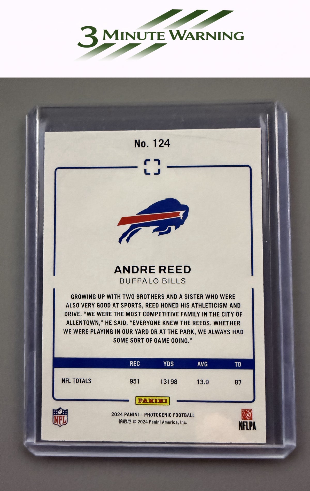 2024 Panini Photogenic #124 Andre Reed