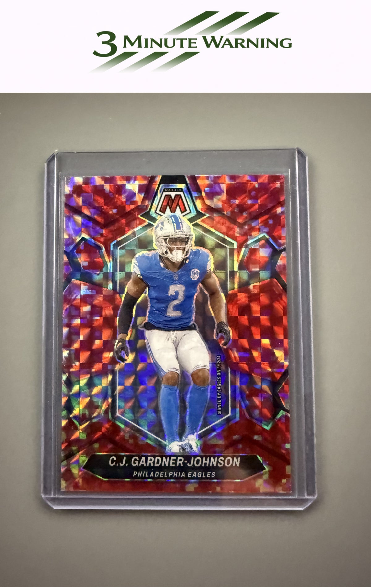 2024 Panini Mosaic #181 C.J. Gardner-Johnson Mosaic Camo Pink