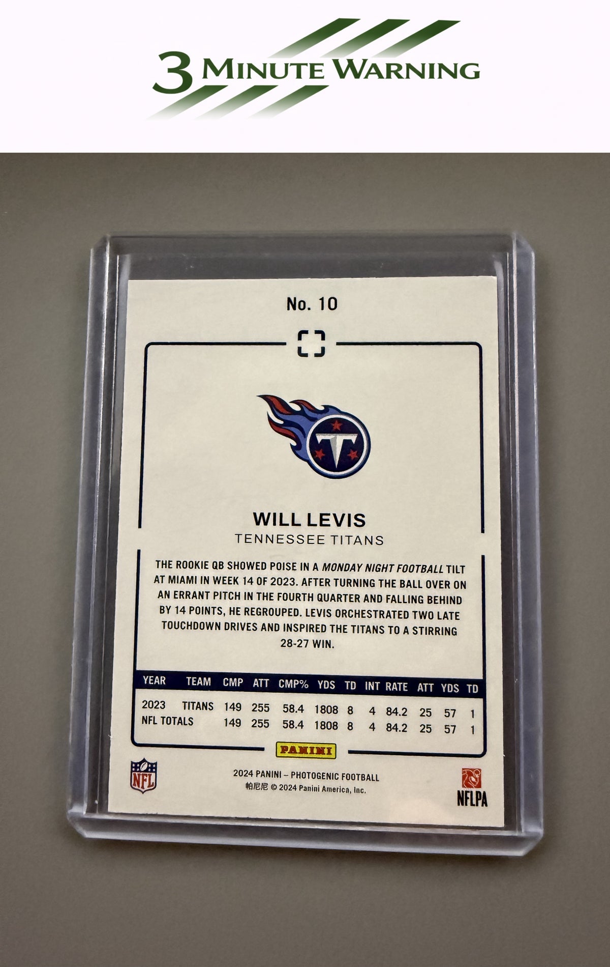 2024 Panini Photogenic #10 Will Levis