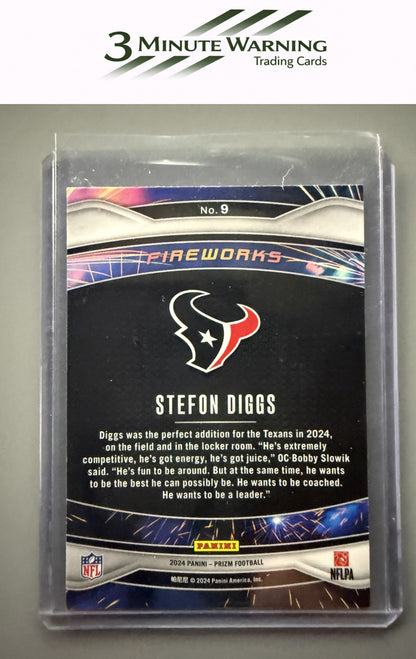 2024 Panini Prizm #9 Stefon Diggs Fireworks