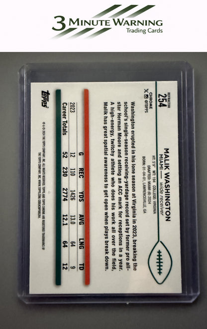 2024 Topps Chrome #254 Malik Washington