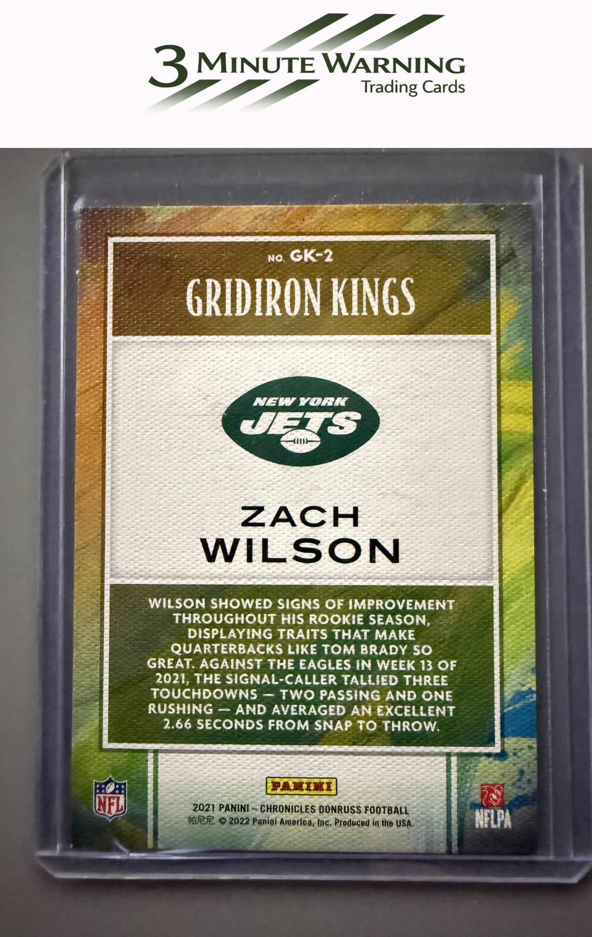 2021 Panini Chronicles #GK-2 Zach Wilson Gridiron Kings