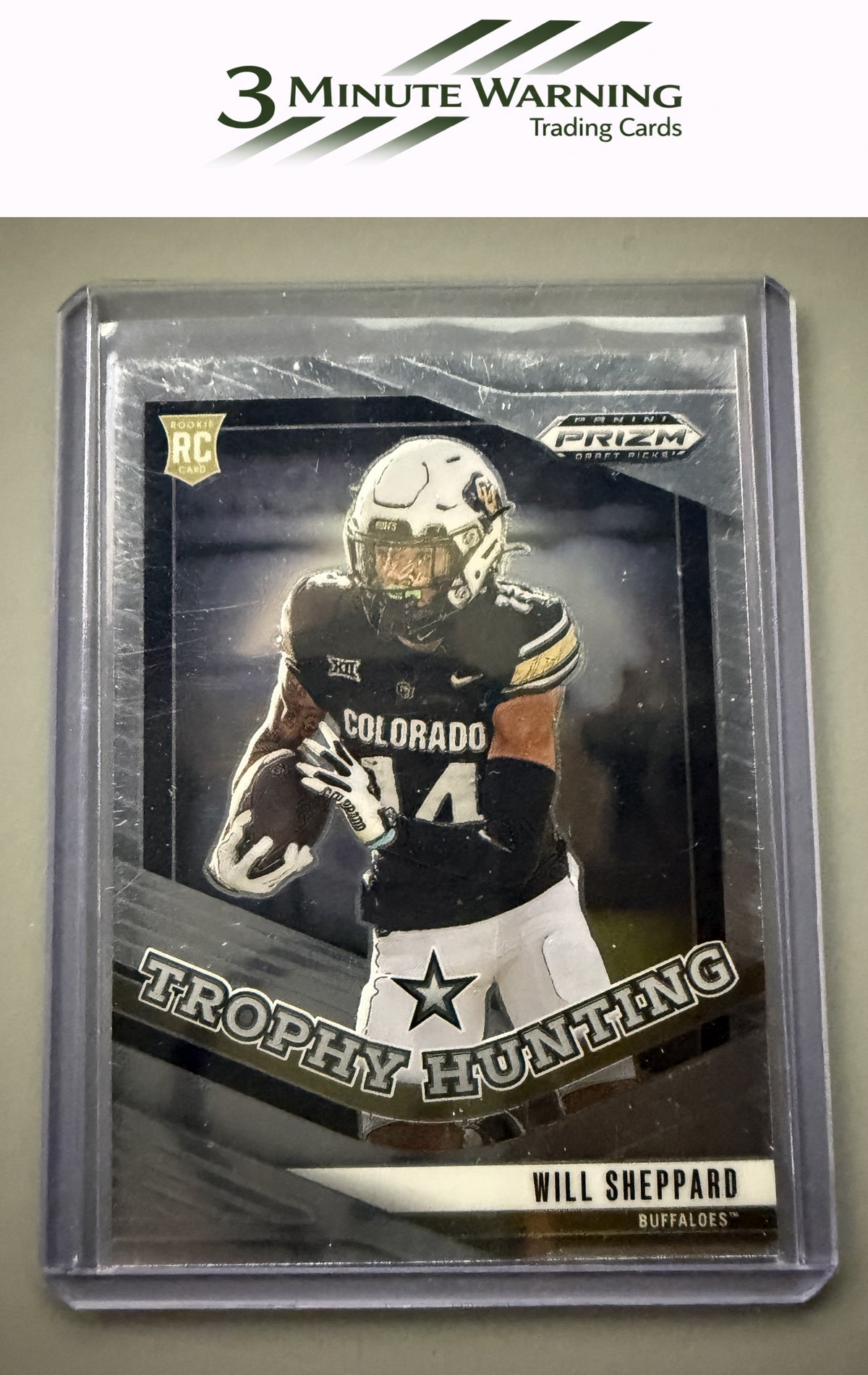 2025 Panini Prizm Draft Picks #24 Will Sheppard Trophy Hunting
