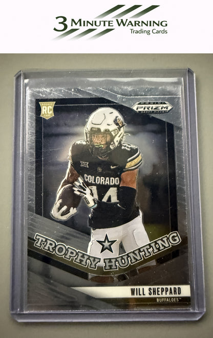 2025 Panini Prizm Draft Picks #24 Will Sheppard Trophy Hunting