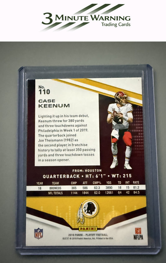2019 Panini Playoff #110 Case Keenum Kickoff