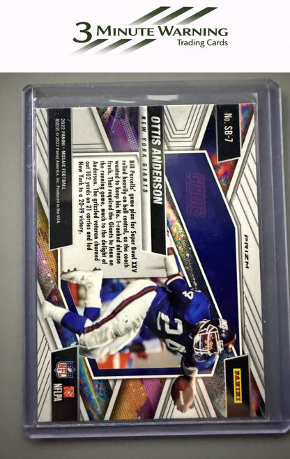 2022 Panini Mosaic #SB-7 Ottis Anderson In It to Win It Mosaic