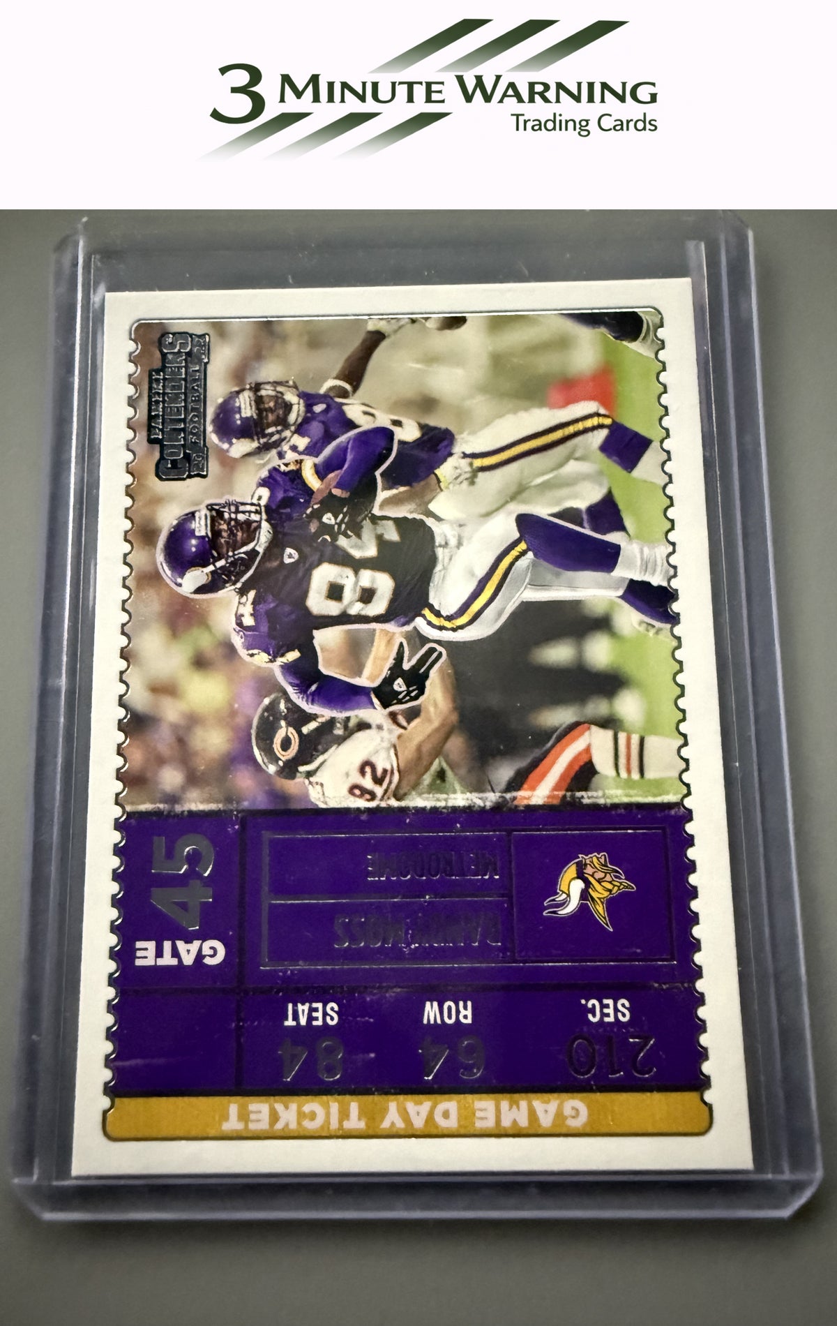 2022 Panini Contenders #GDT-RMO Randy Moss Game Day Ticket