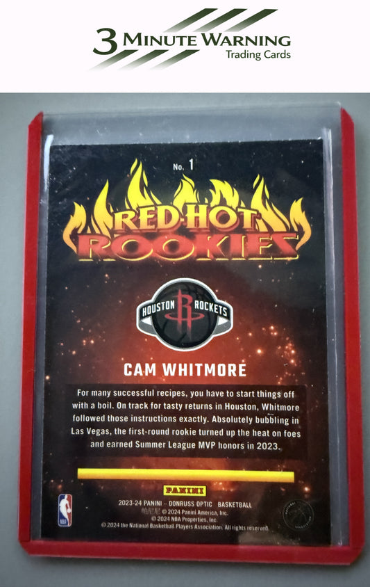 2023-24 Donruss Optic #1 Cam Whitmore Red Hot Rookies