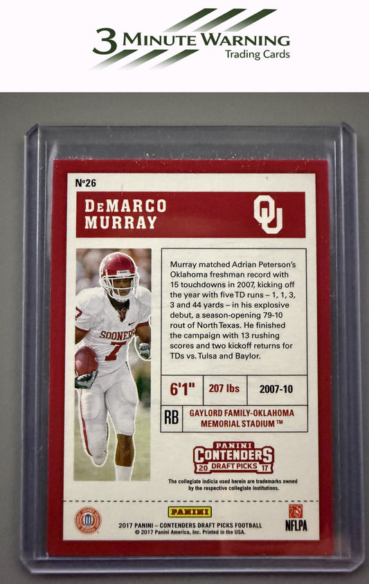 2017 Panini Contenders Draft Picks #26 DeMarco Murray