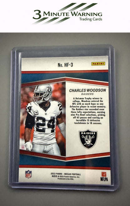 2022 Panini Mosaic #HF-3 Charles Woodson HoloFame