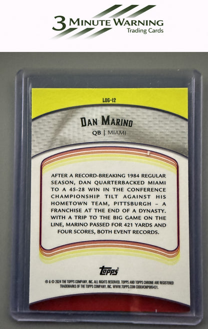 2024 Topps Chrome #LOG-12 Dan Marino Legends of the Gridiron