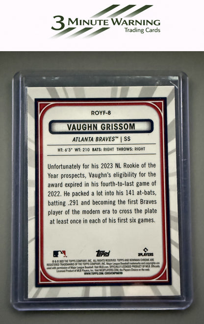2023 Bowman #ROYF-8 Vaughn Grissom Rookie of the Year Favorites