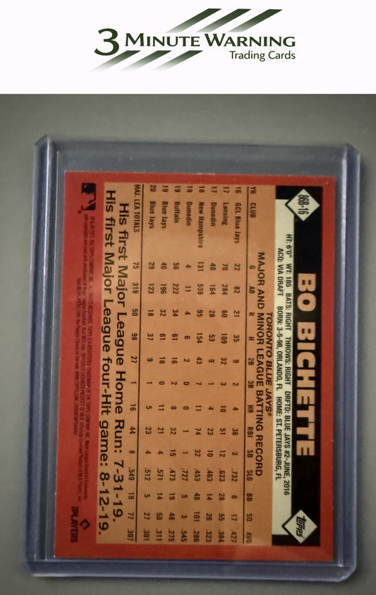 2021 Topps Update #86B-16 Bo Bichette 1986 Topps Baseball 35th Anniversary