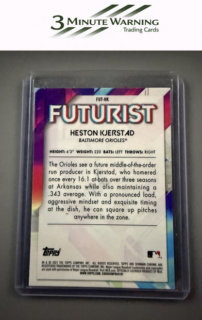 2021 Bowman #FUT-HK Heston Kjerstad Chrome Futurist