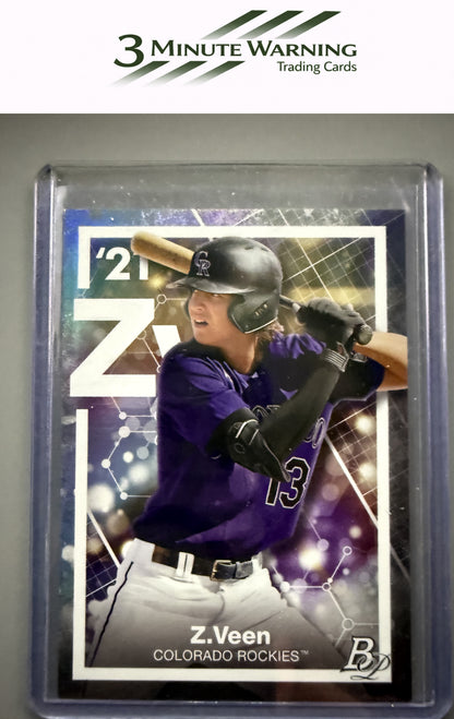 2021 Bowman Platinum #PE-6 Zac Veen Precious Elements