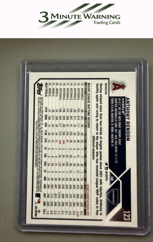 2023 Topps Chrome #123 Anthony Rendon Refractor