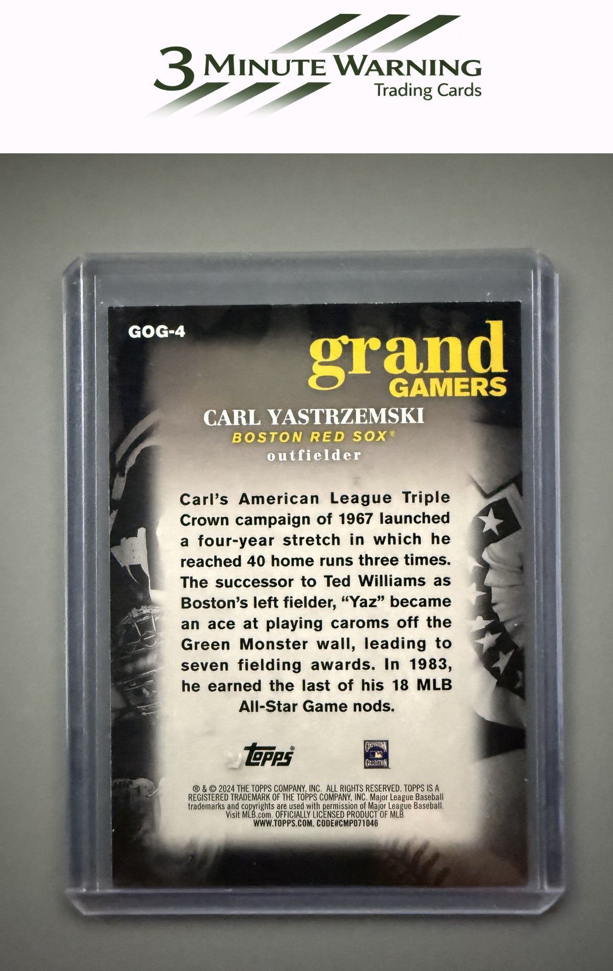 2024 Topps #GOG-4 Carl Yastrzemski Grand Gamers
