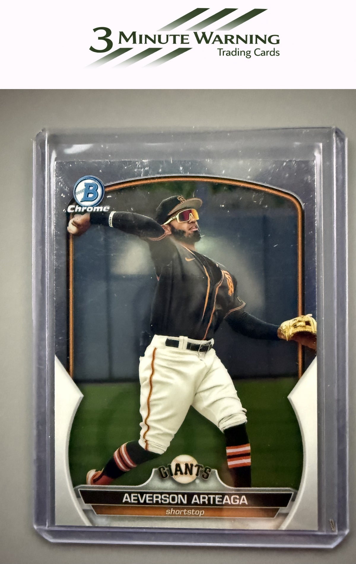 2023 Bowman #BCP-60 Aeverson Arteaga Chrome Prospects
