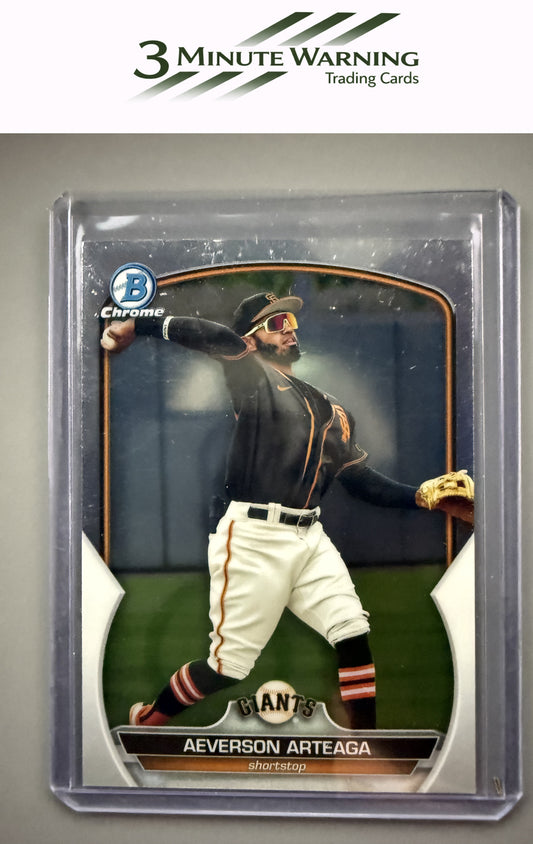 2023 Bowman #BCP-60 Aeverson Arteaga Chrome Prospects