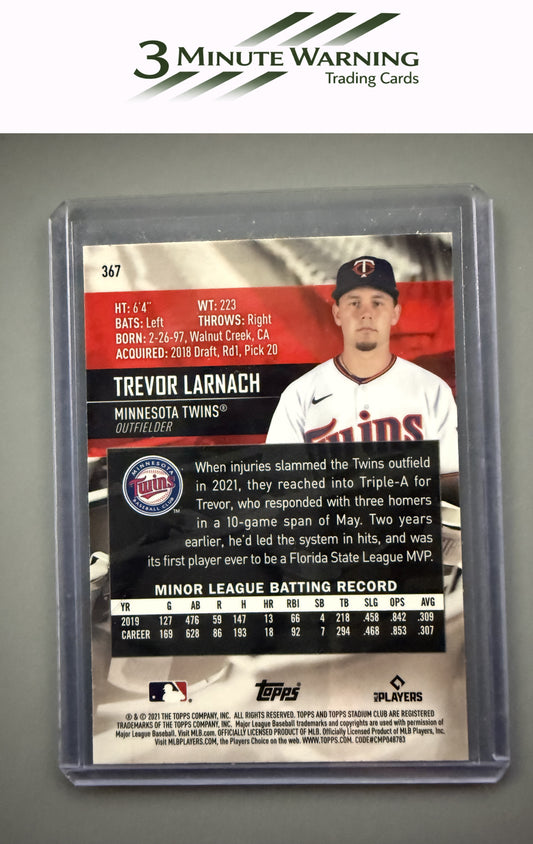 2021 Stadium Club Chrome #367 Trevor Larnach