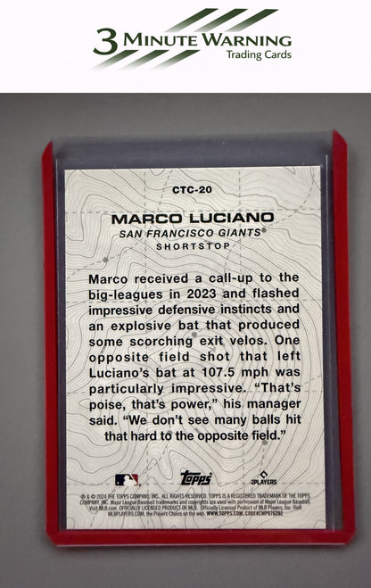 2024 Topps #CTC-20 Marco Luciano City to City