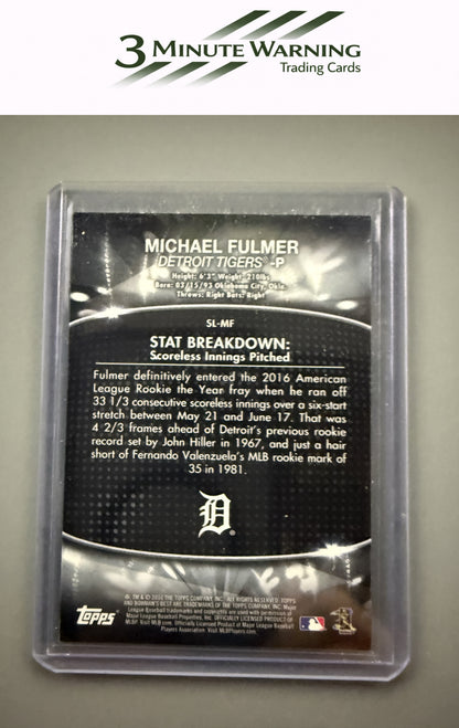 2016 Bowman's Best #SL-MF Michael Fulmer Stat Lines