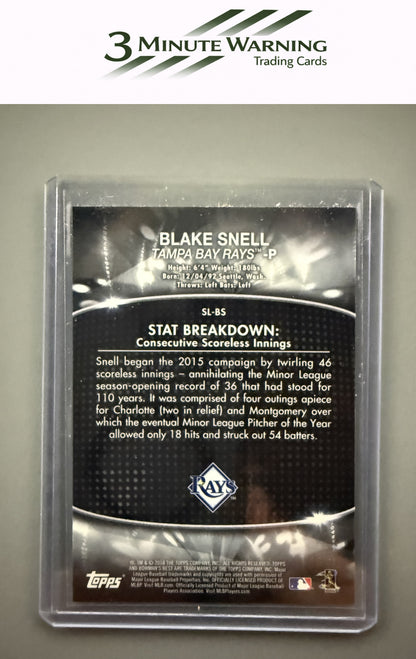 2016 Bowman's Best #SL-BS Blake Snell Stat Lines