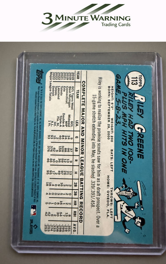 2023 Topps Archives #113 Riley Greene