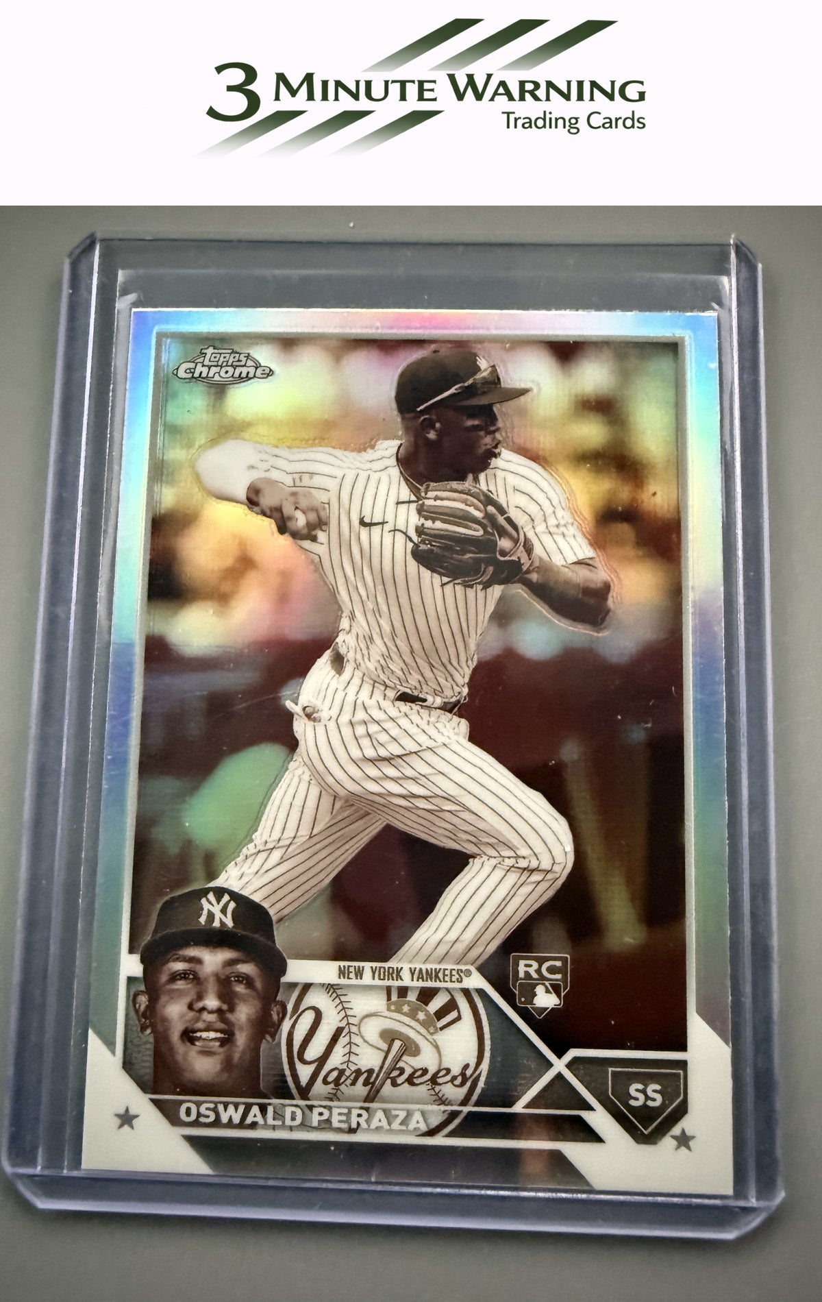 2023 Topps Chrome #132 Oswald Peraza Sepia Refractor