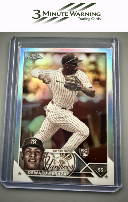 2023 Topps Chrome #132 Oswald Peraza Sepia Refractor