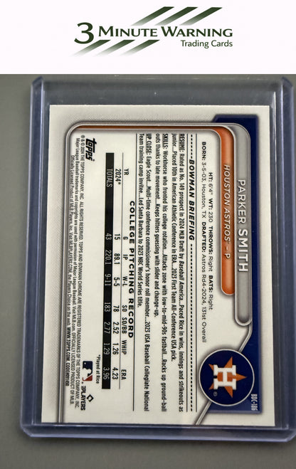 2024 Bowman Draft #BDC-186 Parker Smith Chrome