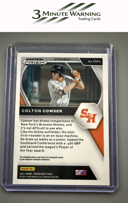 2021 Panini Prizm Draft Picks #PDP5 Colton Cowser Hyper Green & Yellow Prizm