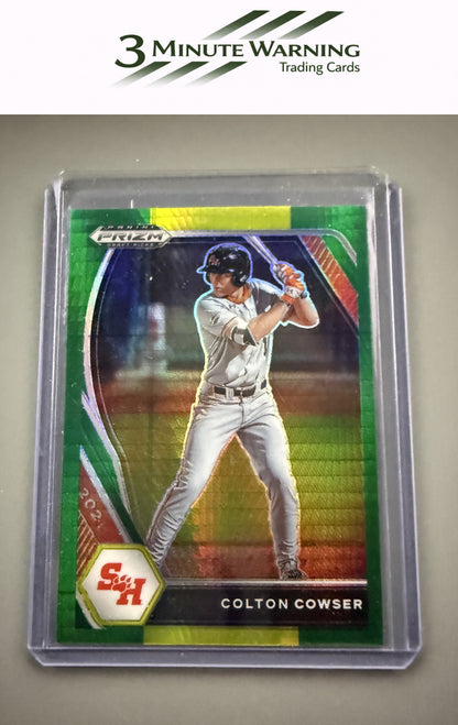 2021 Panini Prizm Draft Picks #PDP5 Colton Cowser Hyper Green & Yellow Prizm
