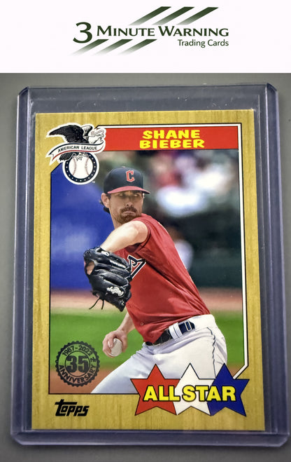 2022 Topps #87AS-42 Shane Bieber 1987 Topps Baseball 35th Anniversary All-Stars