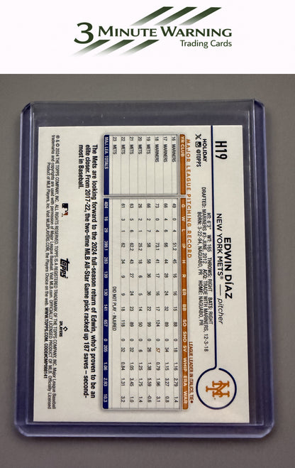 2024 Topps Holiday #H19 Edwin Díaz