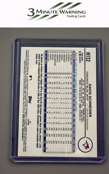 2024 Topps Holiday #H132 Davis Schneider