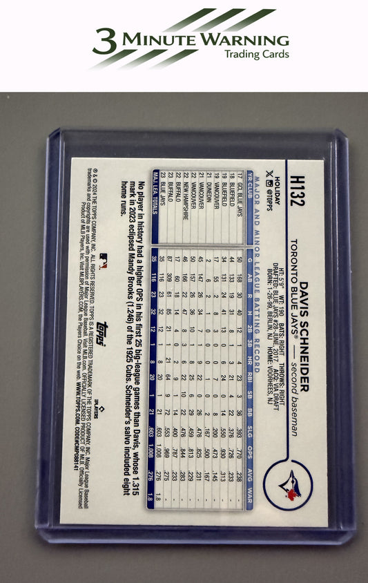 2024 Topps Holiday #H132 Davis Schneider