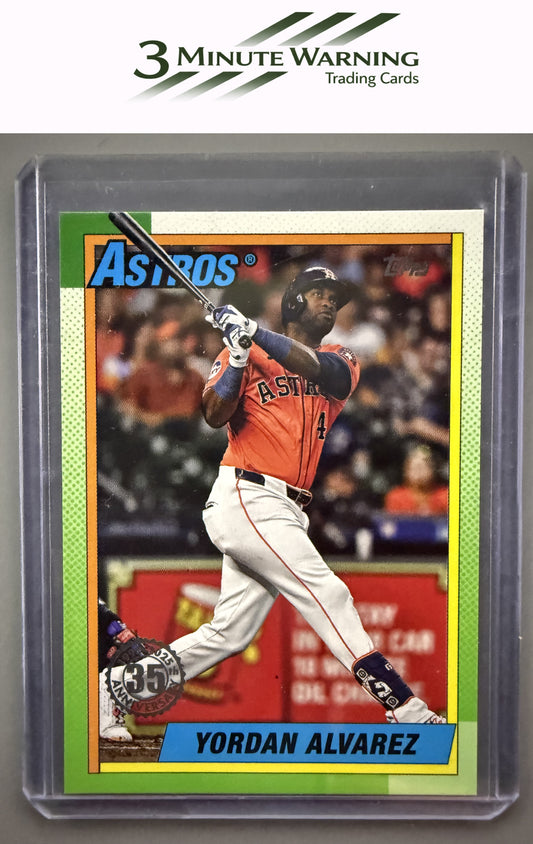 2025 Topps #T90-82 Yordan Alvarez 1990 Topps Baseball 35th Anniversary