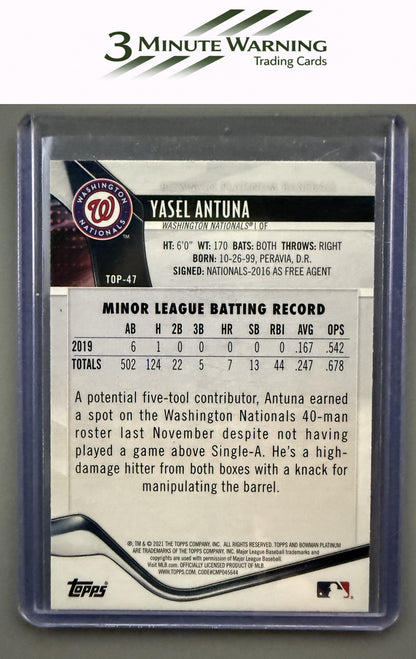 2021 Bowman Platinum #TOP-47 Yasel Antuna Top Prospects
