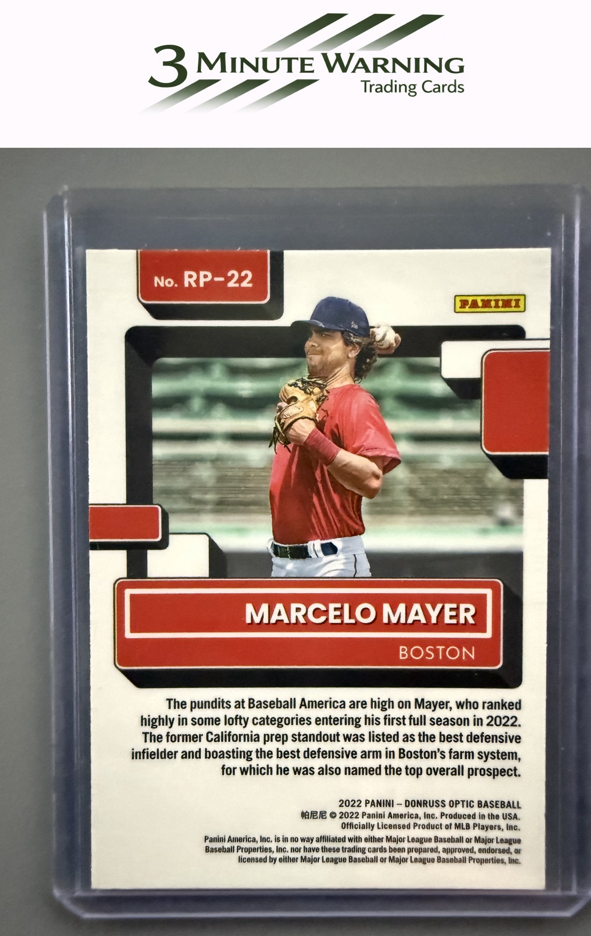 2022 Donruss Optic #RP-22 Marcelo Mayer Rated Prospects