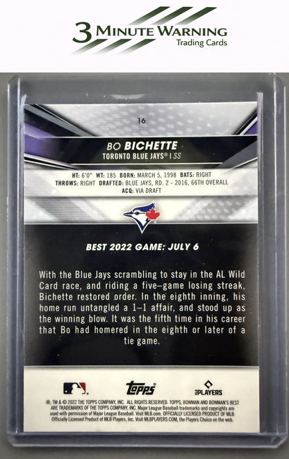 2022 Bowman's Best #16 Bo Bichette