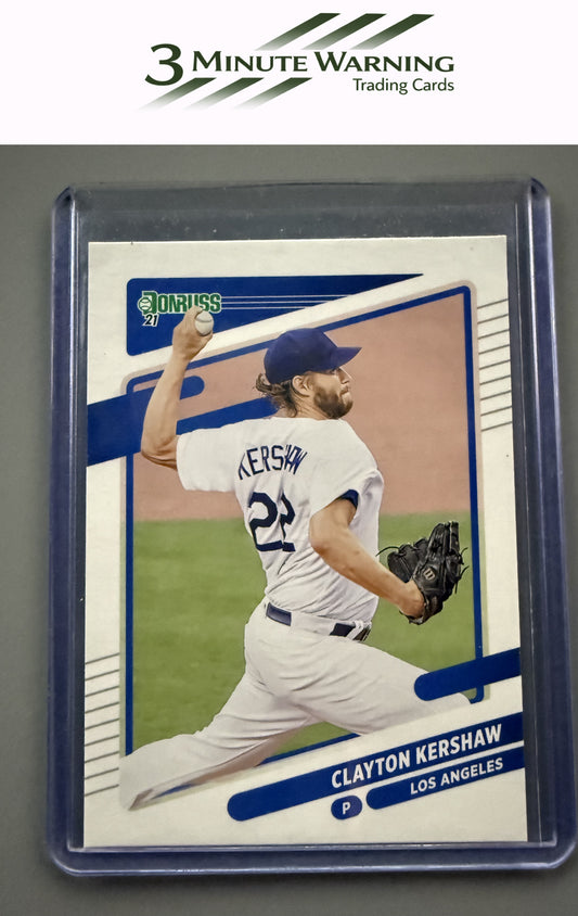 2021 Donruss #105b Clayton Kershaw : White Jersey