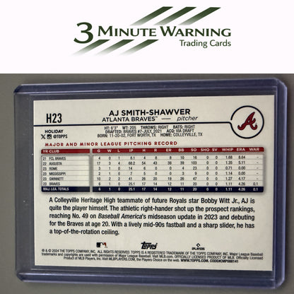 2024 Topps Holiday #H23 AJ Smith-Shawver