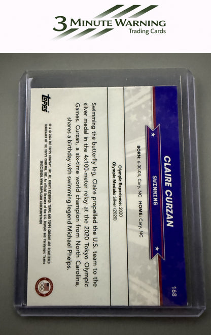 2024 Topps Chrome U.S. Olympics & Paralympic Hopefuls #168 Claire Curzan