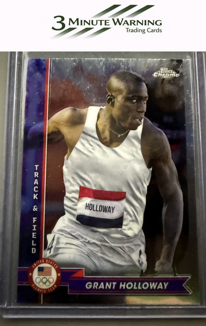 2024 Topps Chrome U.S. Olympics & Paralympic Hopefuls #24 Grant Holloway