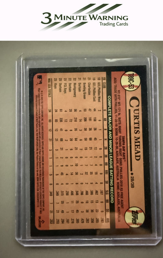 2024 Topps #T89C-53 Curtis Mead 1989 Topps Baseball 35th Anniversary Chrome