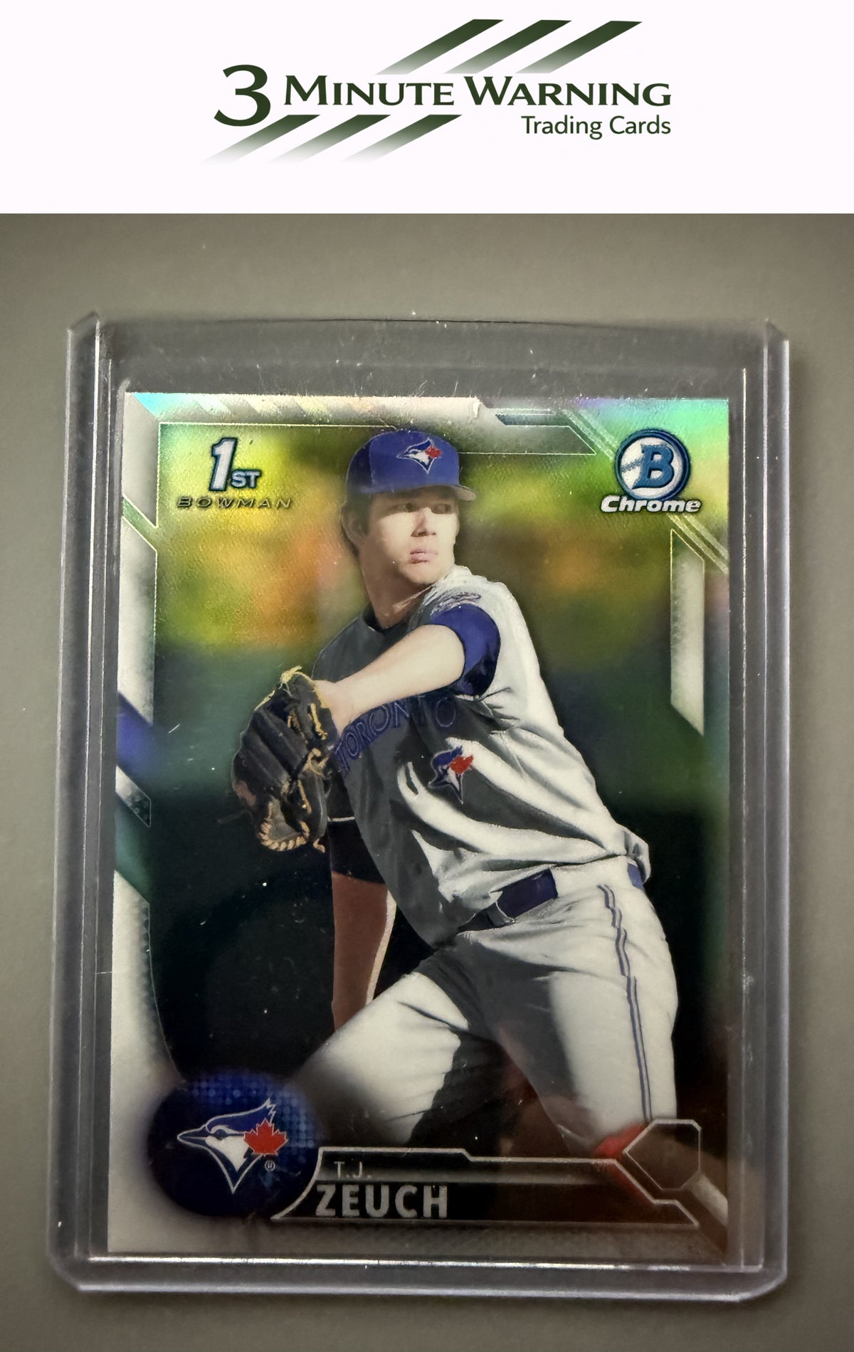 2016 Bowman Draft #BDC-69 T.J. Zeuch Chrome Refractor