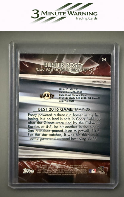 2016 Bowman's Best #54 Buster Posey Refractor