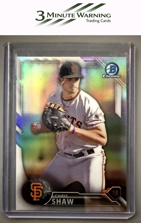 2016 Bowman Draft #BDC-196 Chris Shaw Chrome Refractor