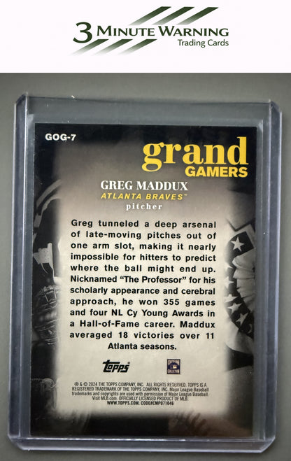 2024 Topps #GOG-7 Greg Maddux Grand Gamers